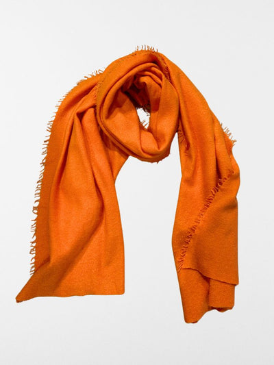 foulard de cashmere naranja mouleta 