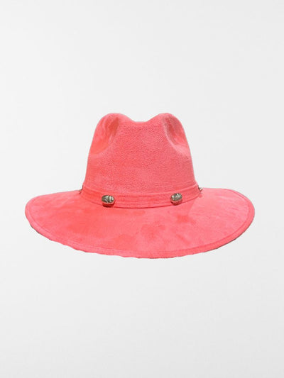 sombrero suede rosa flúor cowboy 
