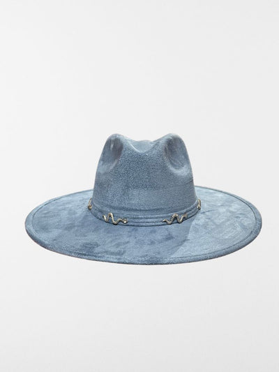 Sombrero vaquero azul de ante 