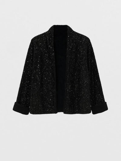 Chaqueta de lentejuelas negra 
