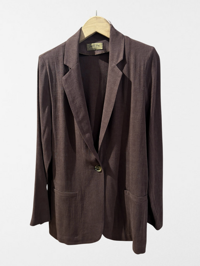 chaqueta de traje marrón