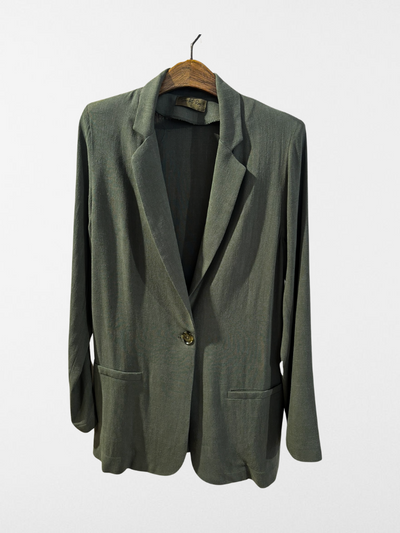 chaqueta de traje verde