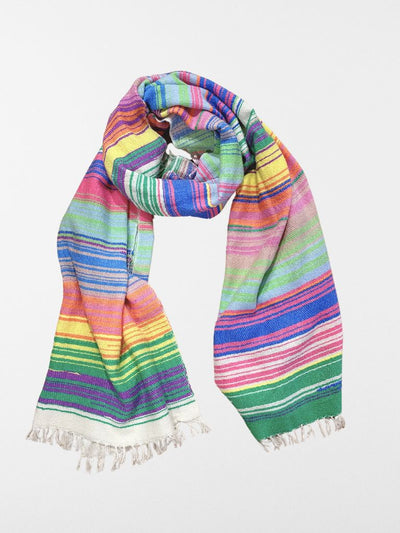 foulard multicolor rayas cashmere mouleta 