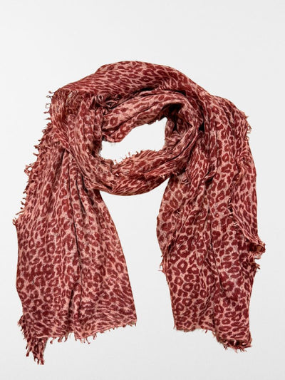 foulard rosa animal print cachemira 