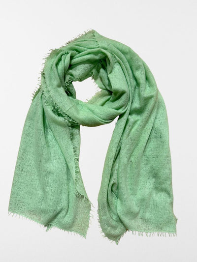 foulard verde menta de cachemira 100% 