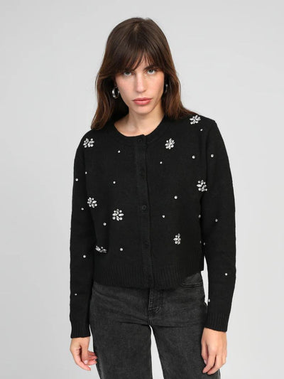 Jersey de color negro con brillantes