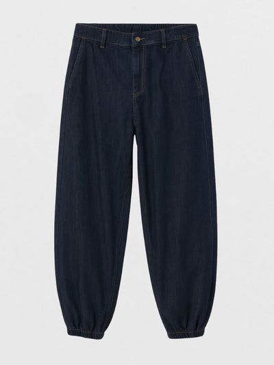 Pantalón bombacho de tejido vaquero