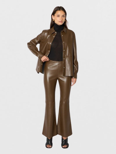 Pantalón marrón elástico