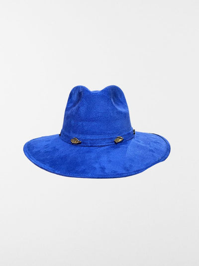 sombrero azul klein suede cowboy 
